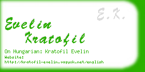 evelin kratofil business card